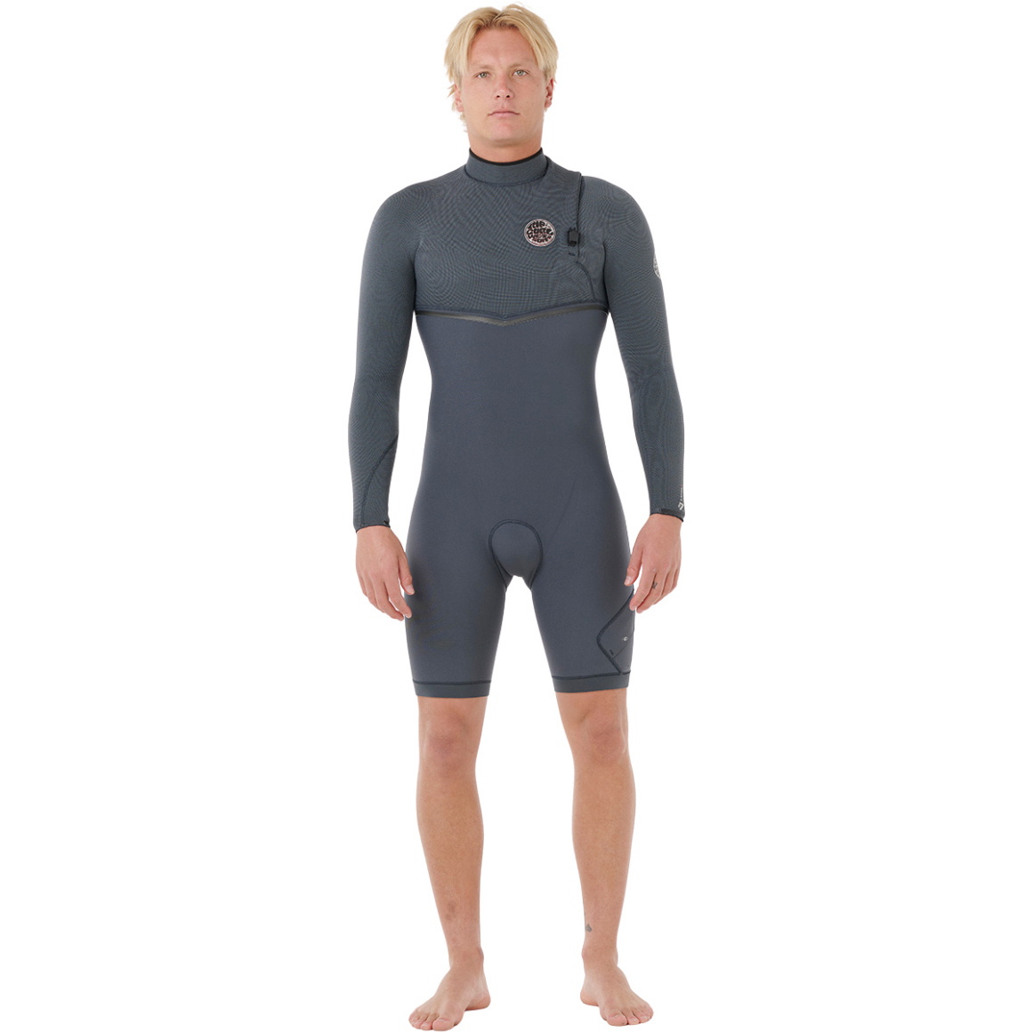 2026 Rip Curl Mens E-Bomb 2mm Zip Free Long Sleeve Spring Suit 123MSP - Iron